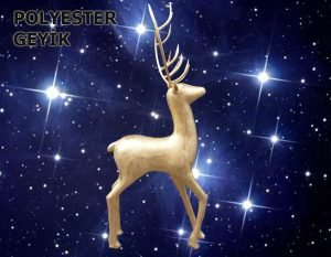 Işıklı Polyester Geyik