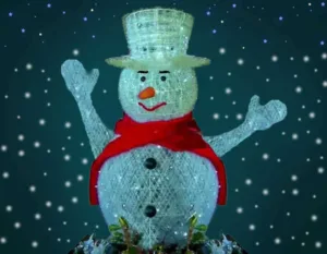 LED Işıklı Kardan Adam Figürü