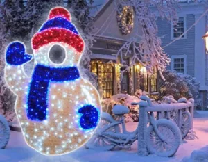 Işıklı Kardan Adam Dekoru